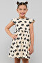 Floral Printed Dress with Crew Neck and Cap Sleeves - 2