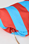 Women's River Blue-Burgundy Striped Lined Bag with Removable Chain Strap Hand and Shoulder Bag - 6