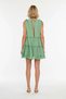 Women's Sleeveless V-Neck Ruffle Mini Dress %100 Cotton Woven Summer A-Line Cut Unlined Daily Casual - 5