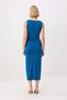 Women Sleeveless Turtleneck Bodycon Maxi Dress Lined Micro Woven Side Slit Casual Comfortable - 5