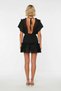 Women's Woven Brodelee V-Neck Bat Sleeve Mini Dress %100 Cotton Beachwear Casual Daily Modern Stylish - 5