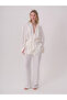 Linen Jacket with Front Collar Detail