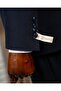 Italian Style Slim Fit Men's Mono Collar Jacket Pants Suit Navy Blue T20064-02 - 4