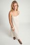Strappy Summer Long Linen Dress Lgx0004 Ecru - 3