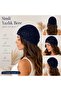Marsela Hand-Knitted Mesh Beret Hat>Mesh Hat with Glitter Detail>Hair Accessory