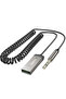 كابل E78 Plug and Play Aux مرن مقاس 3.5 ملم مع جهاز استقبال BT - رمادي - 4