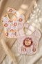 Leo & Luna Stain-Resistant, Liquid-Proof 2-Piece Baby Bib Set - Adjustable with Boho Lion Figure - 2