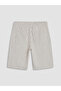 Ecru Loose Fit Men's Jean Shorts - 7