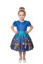 - Pleated Satin Special Occasion Dress - Royal Blue - 1Y to 10Y