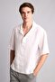 100% Linen Regular Fit Polo Collar Short Sleeve Basic Shirt G0858Ax26Sm - 3