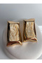 Gold Color Big Kay Kay Earrings (6.3 cm) - 5