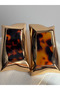 Gold Color Big Kay Kay Earrings (6.3 cm) - 4