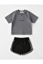 Cotton Corduroy Unisex Baby Shorts and Top Set - 2