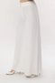 Wide Leg Palazzo Trousers Crepe Fabric Elastic Waist Comfortable Cut Women's - 3