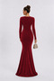 Evening Dress, Evening Gown Women Dress, Graduation Dresses, Wedding Engagement Dresses, Sweetheart Neckline Burgundy Color - 5