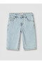 Nevavm Regular Fit Men's Jean Shorts with Difference - 7