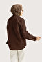 6408- Stylish Comfortable Tie-Detailed Woven Poplin Fabric Women's Shirt - 3