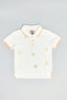 Embroidered Polo T-Shirt with Short Sleeves