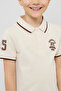 Print Detail Polo T-Shirt with Short Sleeves - 5