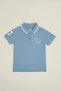 Print Detail Polo T-Shirt and Short Sleeves