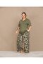 Short Sleeve Floral Plus Size Women's Pajama Set