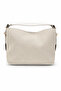 Elara Textured Cream Linen White Women's Hand and Shoulder Bag