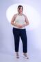 Women's Plus Size Trousers with Detailed Cuffs - 4