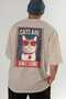 For the Love of Cats 125 Cat Printed Beige Oversize T-Shirt 100% Cotton Unisex Cat Lover Premium Design - 6