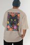 For the Love of Cats 52 Cats Printed Beige Oversize T-Shirt 100% Cotton Unisex Cat Lover Premium Design - 6