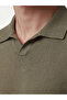 Esvab • Modern & Distinctive Devrik Roba Collar Men's Knitwear T-Shirt - 4