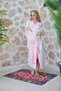 3 Layers of Muslin Woven 100% Cotton Frida Kahlo Pattern Kimono, Kaftan, Bathrobe, Dressing Gown, Beachwear - 3