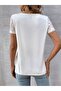 Women's Short Sleeve V-Neck Blouse, Pack of Lace Viscose - 3