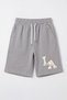 3-Piece Colorful Summer Print Detailed Boys' Capri Pants with Elastic Waist and Double Pockets - 3
