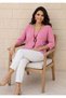Women's Short Sleeve Quality Mercerized Blouse 40-46 (with a Necklace and Surprise Bracelet as a Gift) - 3