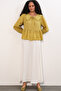 Women's Bebe Collar Shirt Blouse 1463 - Mustard - 2