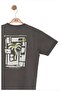 Nk Boy's Palm Embroidered Crew Neck Cotton T-Shirt 4-8 Years Green - 3