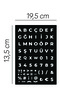700 Pieces Adhesive Letter Number Symbol Sticker Set - 10 Sheets Black and White School, Notebook and Cabinet Organization Stickers (13.5X19.5 cm) - 7
