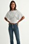 Qlay Polka Dot Women's Fitted Wide Sleeve Blouse - Soft Textured Stylish Summer Crew Neck - 6
