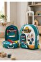 Kids Tool Set 3-in-1 Trolley Suitcase Backpack – Pretend Play Construction Toy with Accessories - 2