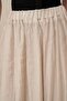 Stone-Waist Elastic Lined Tencel Flared Skirt - 5
