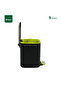 Square Step Trash Bin with Soft Closing Lid Black 9L - 2