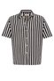 Oversize Openwork Striped Shirt - 7