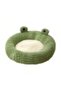 Coco Kindi Washable Soft Plush Pet Bed Large Green Frog Design 62x56x10 cm Comfortable Cat Dog Sleeping Bed - 3