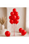 Red Color Latex Pastel Balloon (30 cm) - 50 Pieces - 2
