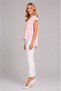 81905 Plus Size Vyaka Brooch Detail Short Sleeve Crepe Chiffon Blouse - 2