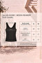 100% Cotton Camisole with V-Back Detail, Casual Basic Crop Top, Women's Undershirt / Blouse - 5