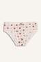 100% Cotton Heart Patterned Ribbed 3-Piece Slip Panties for Girls G8660A826Sp - 2