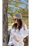 Kep009 Hand Knitted Net Cap with Bead Detail - 2