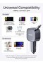 شاحن سيارة USB-C، شاحن سيارة سريع فائق الصغر من النوع C بقوة 75 وات بحد أقصى مع كابينة قابلة للسحب مدمجة - 2