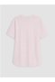 New Season Pink Crew Neck Girls' T-Shirt - 3